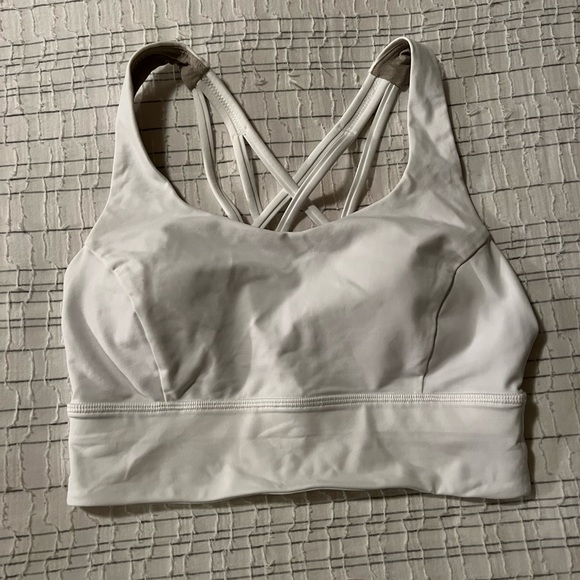 Lululemon Free To Be Serene Sports Bra WHITE Tank Luxtreme - 6 - Picture 3 of 6